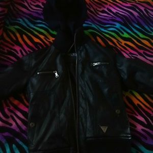 Guess boys leather jacket
